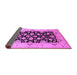 Sideview of Oriental Purple Traditional Rug, urb757pur