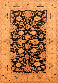 Oriental Orange Traditional Rug, urb757org