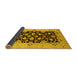 Sideview of Oriental Yellow Traditional Rug, urb757yw