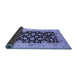 Sideview of Oriental Blue Traditional Rug, urb757blu