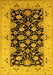 Oriental Yellow Traditional Rug, urb757yw