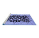 Sideview of Machine Washable Oriental Blue Traditional Rug, wshurb757blu