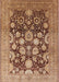 Machine Washable Industrial Modern Sandy Brown Rug, wshurb758