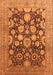 Machine Washable Oriental Orange Traditional Area Rugs, wshurb758org