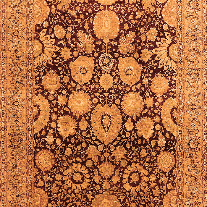Machine Washable Oriental Orange Traditional Area Rugs, wshurb758org