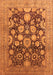 Oriental Orange Traditional Rug, urb758org