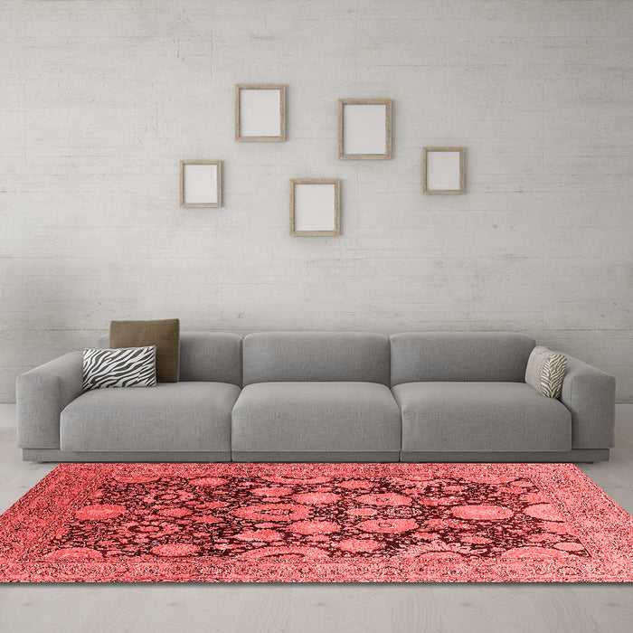 Traditional Red Washable Rugs