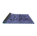 Sideview of Oriental Blue Traditional Rug, urb758blu