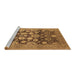 Sideview of Machine Washable Oriental Brown Traditional Rug, wshurb758brn