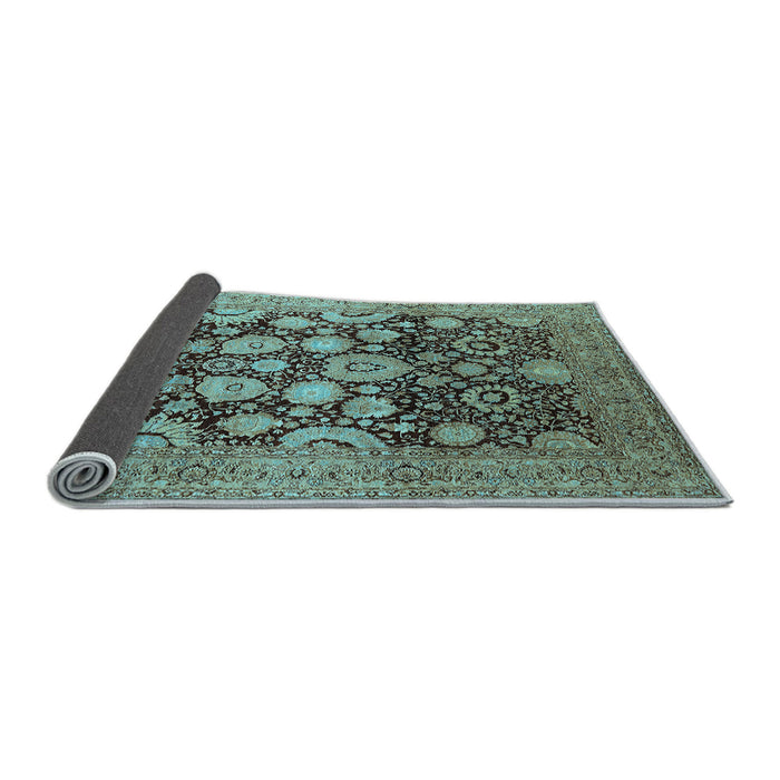 Sideview of Oriental Light Blue Traditional Rug, urb758lblu