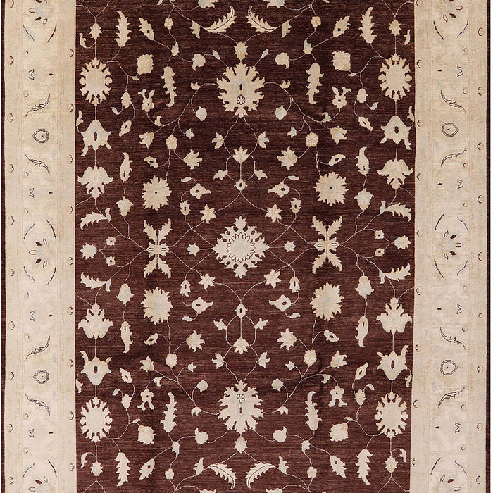 Mid-Century Modern Red Brown Oriental Rug, urb759