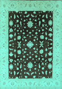 Oriental Turquoise Traditional Rug, urb759turq