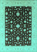 Oriental Turquoise Traditional Rug, urb759turq