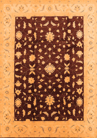 Oriental Orange Traditional Rug, urb759org