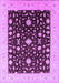 Machine Washable Oriental Purple Traditional Area Rugs, wshurb759pur