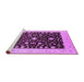 Sideview of Machine Washable Oriental Purple Traditional Area Rugs, wshurb759pur