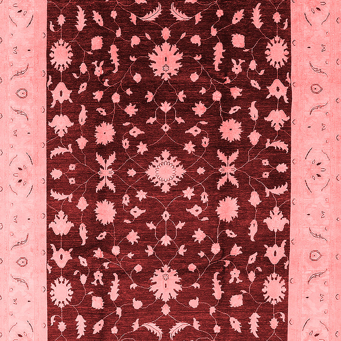 Machine Washable Oriental Red Traditional Rug, wshurb759red