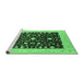 Sideview of Machine Washable Oriental Emerald Green Traditional Area Rugs, wshurb759emgrn