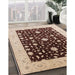 Machine Washable Industrial Modern Red Brown Rug in a Family Room, wshurb759