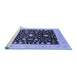 Sideview of Machine Washable Oriental Blue Traditional Rug, wshurb759blu