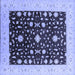Square Oriental Blue Traditional Rug, urb759blu