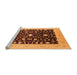 Sideview of Machine Washable Oriental Orange Traditional Area Rugs, wshurb759org