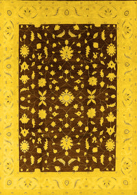 Oriental Yellow Traditional Rug, urb759yw