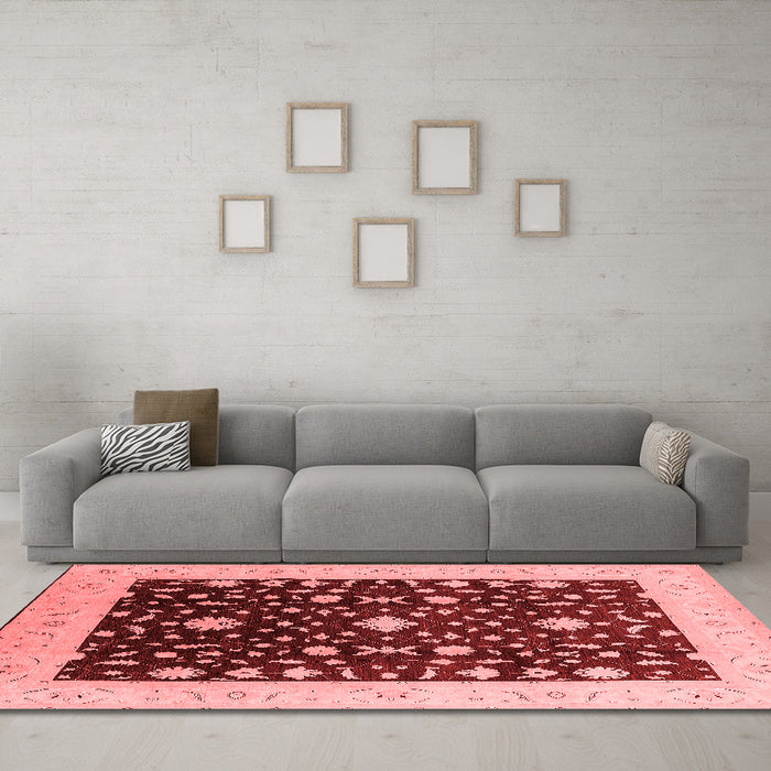Traditional Red Washable Rugs