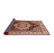 Sideview of Mid-Century Modern Fire Brick Red Persian Rug, urb760