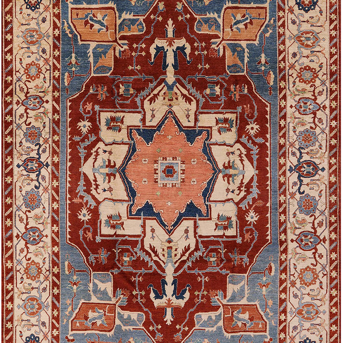 Mid-Century Modern Fire Brick Red Persian Rug, urb760