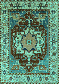 Persian Turquoise Traditional Rug, urb760turq