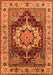 Machine Washable Persian Orange Traditional Area Rugs, wshurb760org