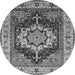 Round Persian Gray Traditional Rug, urb760gry