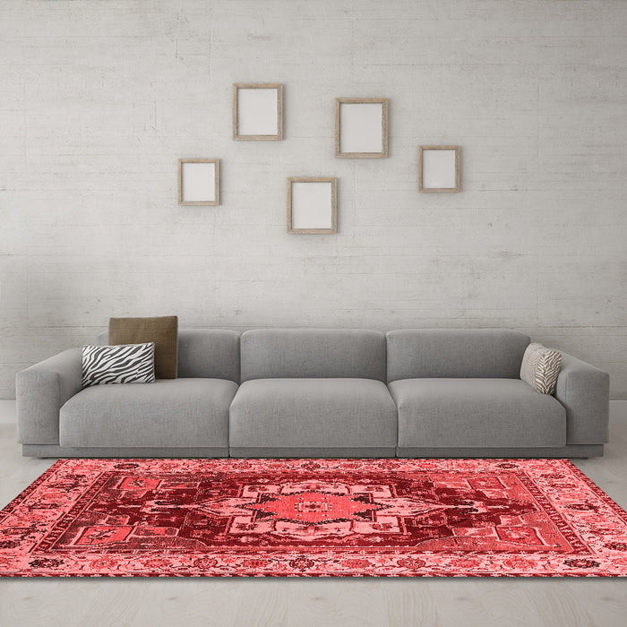Traditional Red Washable Rugs