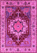 Machine Washable Persian Pink Traditional Rug, wshurb760pnk