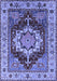 Machine Washable Persian Blue Traditional Rug, wshurb760blu