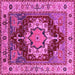Square Persian Pink Traditional Rug, urb760pnk