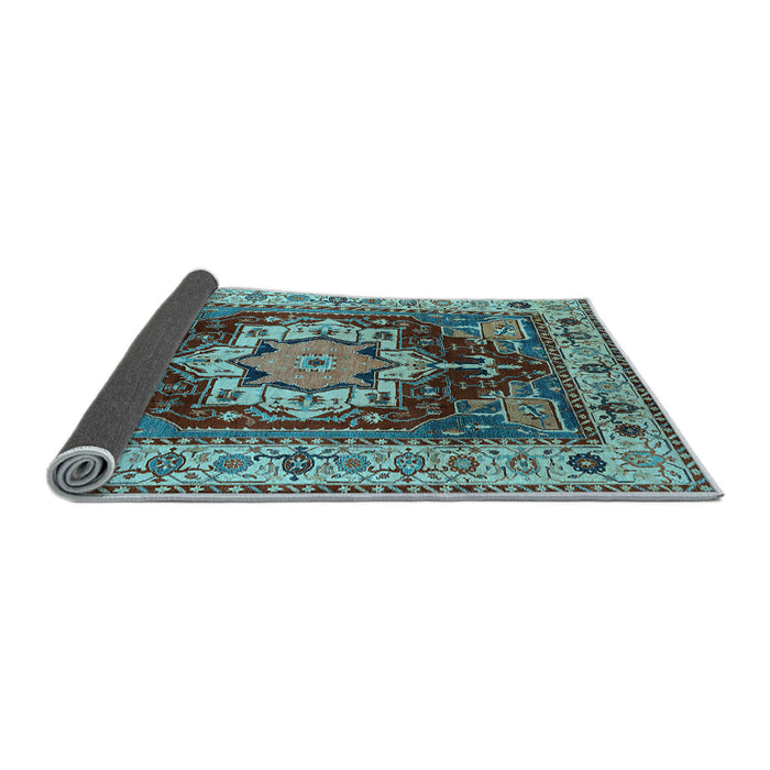 Sideview of Persian Light Blue Traditional Rug, urb760lblu