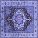 Square Persian Blue Traditional Rug, urb760blu