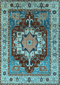Persian Light Blue Traditional Rug, urb760lblu