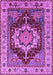 Machine Washable Persian Purple Traditional Area Rugs, wshurb760pur