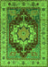 Machine Washable Persian Green Traditional Area Rugs, wshurb760grn
