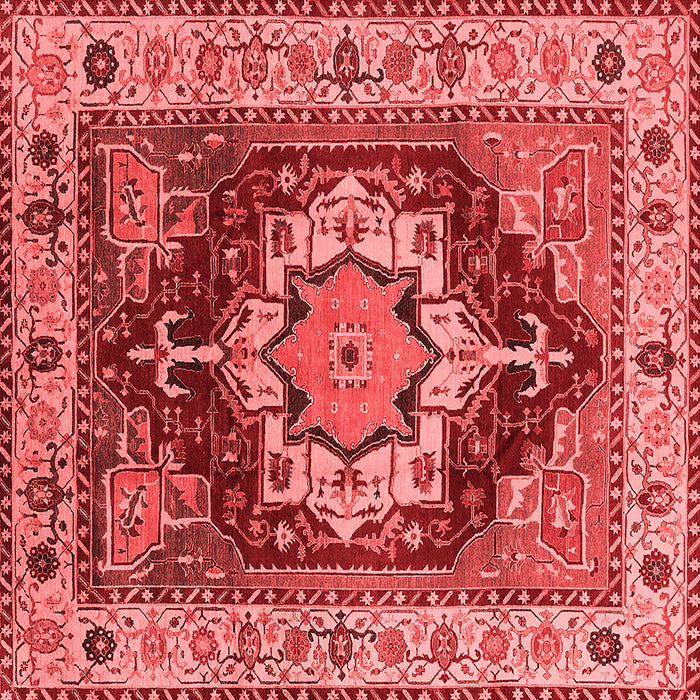 Machine Washable Persian Red Traditional Rug, wshurb760red