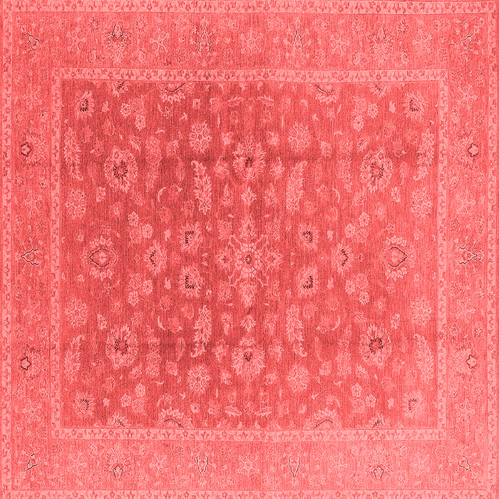 Machine Washable Oriental Red Traditional Rug, wshurb761red