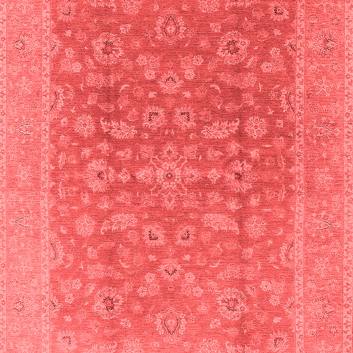 Machine Washable Oriental Red Traditional Rug, wshurb761red