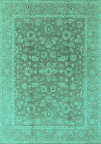 Oriental Turquoise Traditional Rug, urb761turq