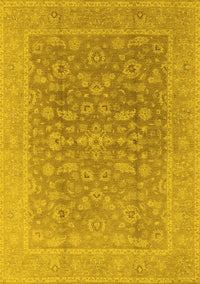 Oriental Yellow Traditional Rug, urb761yw
