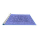 Sideview of Machine Washable Oriental Blue Traditional Rug, wshurb761blu