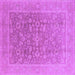 Square Oriental Purple Traditional Rug, urb761pur