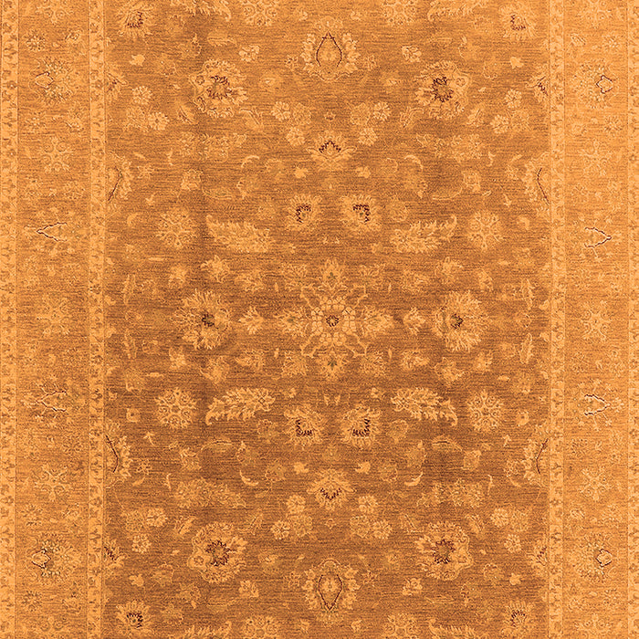 Machine Washable Oriental Orange Traditional Area Rugs, wshurb761org